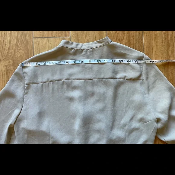 Zara Ruffled Embroidered Button -down Top - Picture 5 of 8